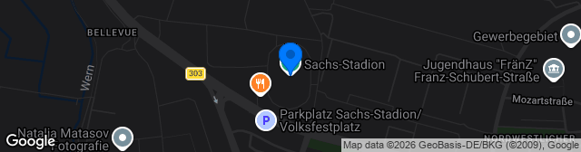 Map showing Willy-Sachs-Stadion