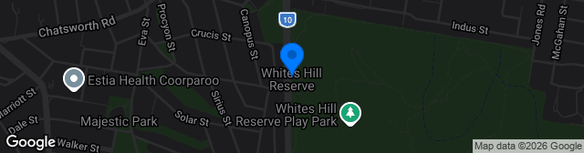 Map showing Whites Hill Reserve 1