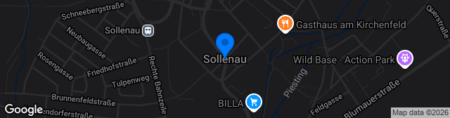Map showing Sportplatz Sollenau