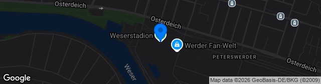 Map showing Weserstadion