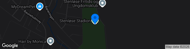 Map showing Stenløse Stadion