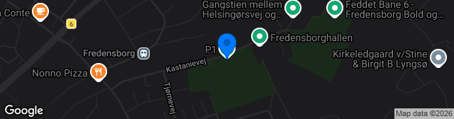 Map showing Fredensborg Stadion