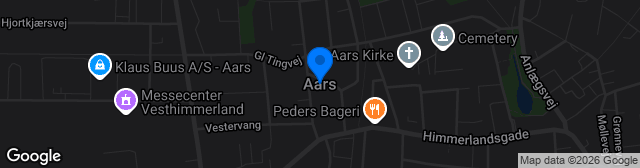 Map showing Aars Stadion