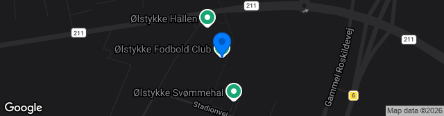Map showing Ølstykke Stadion