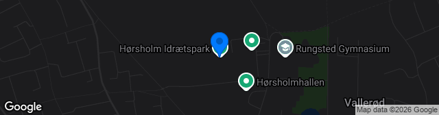 Map showing Hørsholm Idrætspark
