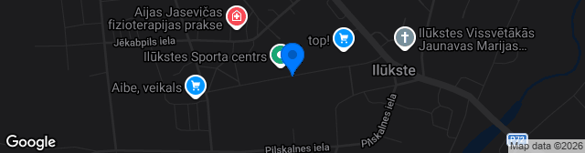 Map showing Ilūkstes pašvaldības stadions