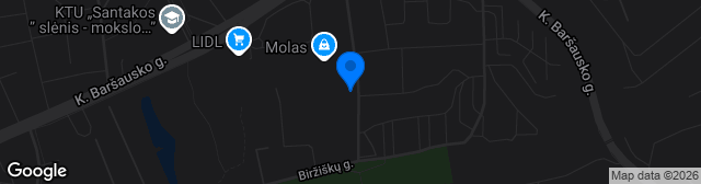 Map showing Zalgirio stadionas