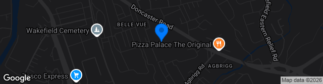 Map showing Belle Vue