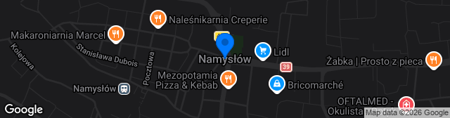 Map showing Stadion Miejski