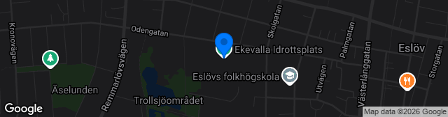 Map showing Ekevalla IP Eslöv A-plan