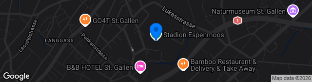 Map showing Stadion Espenmoos
