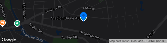 Map showing Städtisches Stadion Grüne Au