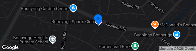 Map showing Bonnyrigg Sports Club