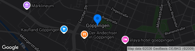 Map showing Stadion SV Göppingen