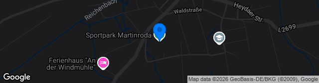 Map showing Sportpark Martinroda