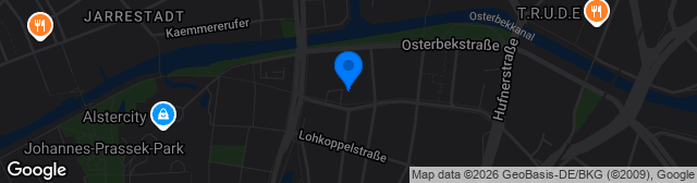 Map showing Jonny Rehbein Sportplatz