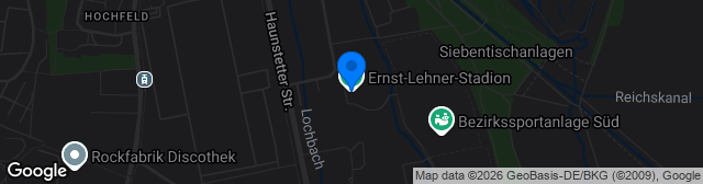Map showing Ernst-Lehner-Stadion