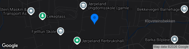 Map showing Jørpeland stadion
