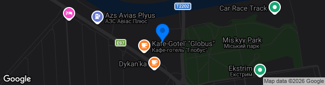 Map showing Stadion Khimik