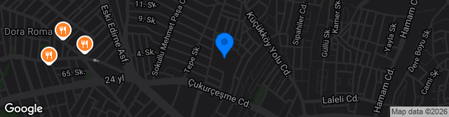 Map showing Gaziosmanpaşa Stadı