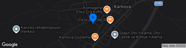 Map showing Karlıova İlçe Stadyumu