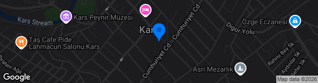 Map showing Kars Sehir Stadyumu