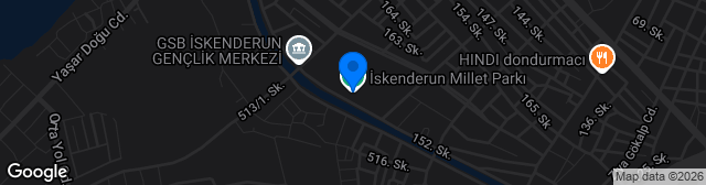 Map showing Iskenderun 5 Temmuz Stadi