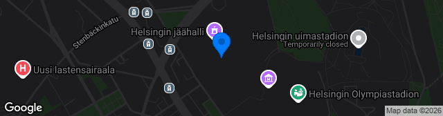 Map showing Töölön Pallokenttä 6 tn