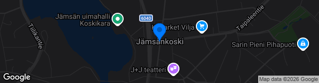 Map showing Jämsänkosken Pallokenttä