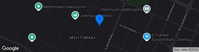 Map showing Joensuun Keskuskenttä