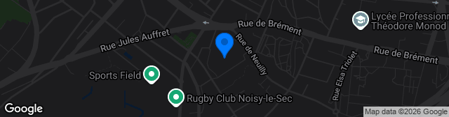 Map showing Stade Salvador Allende