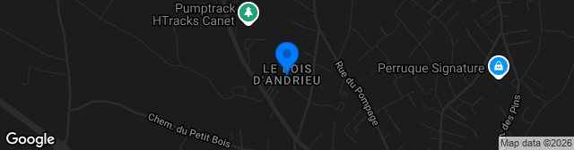 Map showing Complexe Sportif Bois d'Andrieu