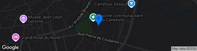 Map showing Stade René Hologne