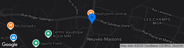Map showing Parc des Sports Michel Platini
