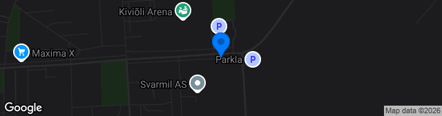 Map showing Kiviõli staadion