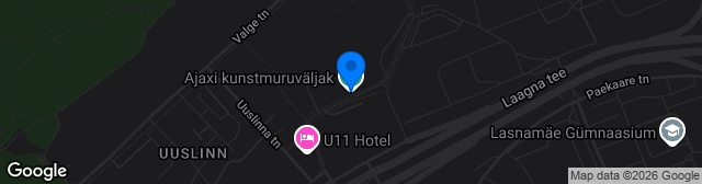 Map showing FC Ajaxi staadion