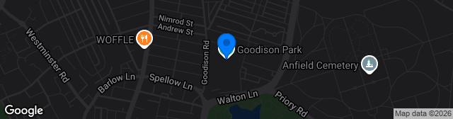 Map showing Goodison Park