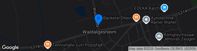 Map showing Stadion an der Waldstraße