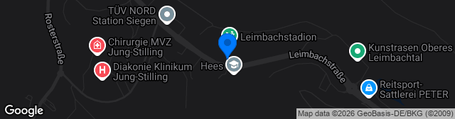 Map showing Leimbachstadion