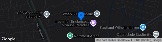 Map showing Jade-Stadion