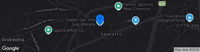 Map showing Stadio San Vito-Luigi Marulla