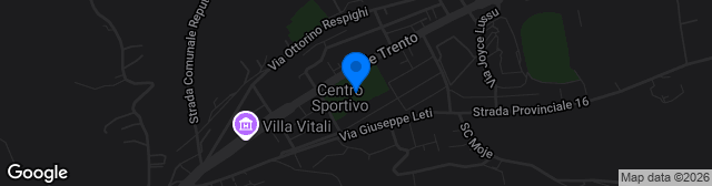 Map showing Stadio Bruno Recchioni