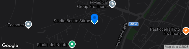 Map showing Stadio Benito Stirpe