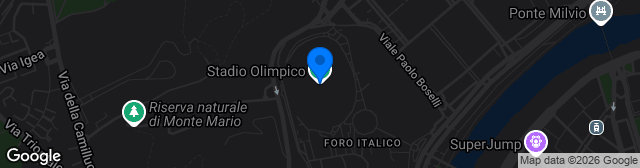 Map showing Stadio Olimpico
