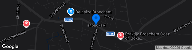 Map showing Terrein KFC Broechem