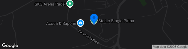 Map showing Stadio Biagio Pirina