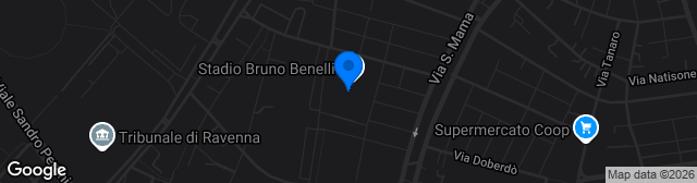Map showing Stadio Comunale Bruno Benelli