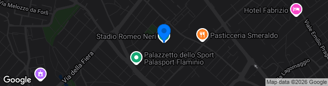Map showing Stadio Romeo Neri